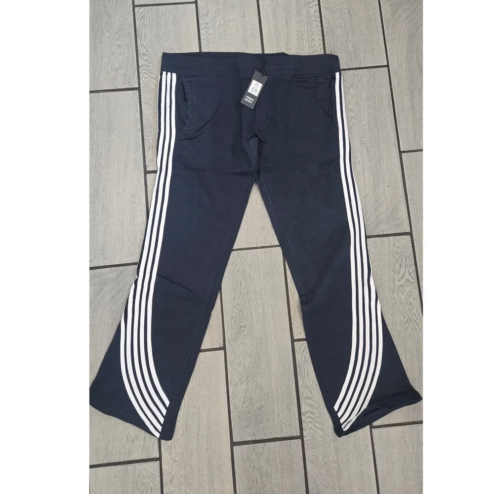 Urban Beast Mens Stripe Long Pant Navy Blue Sweatpants 2XL UB3024 NEW